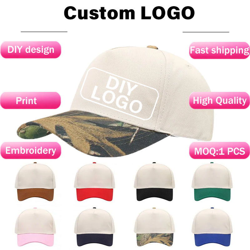 Two Tone Structured 5 Panel Ba - Dad Hat Cotton ulasan dan harga