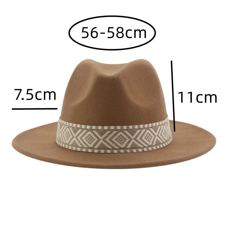 Panama Hat Western Cowboy Hats - Fedora Hat Wool ulasan dan harga