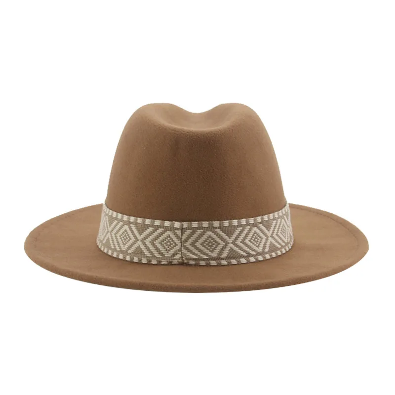 Panama Hat Western Cowboy Hats - Fedora Hat Wool ulasan dan harga