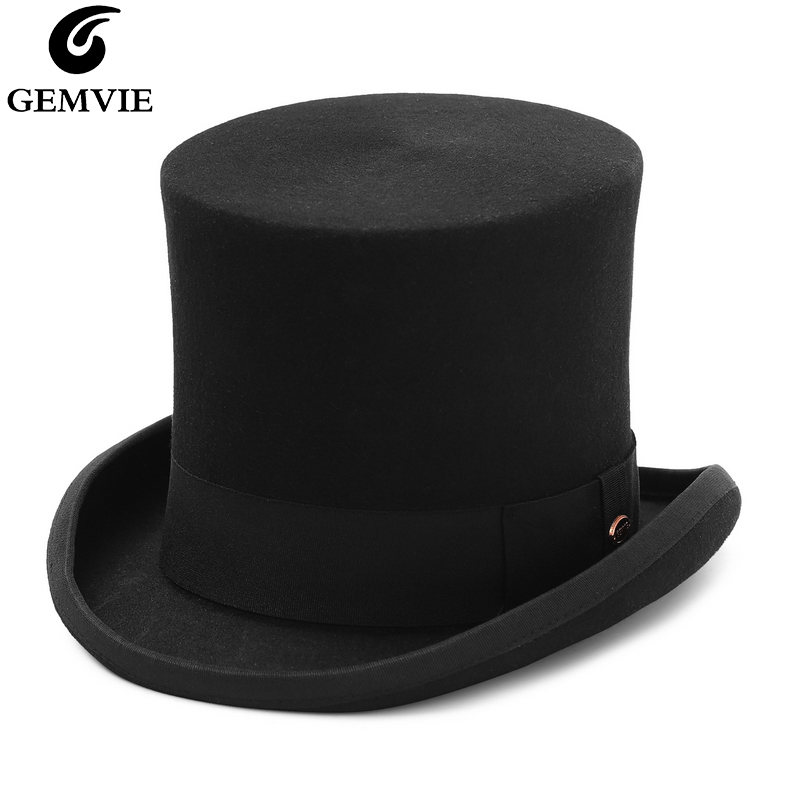 GEMVIE 17cm 100% Wool Felt Top - Fedora Hat Wool ulasan dan harga