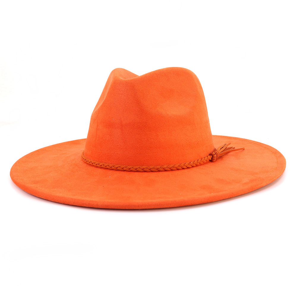 Vegan Suede Hat Teardrop shape - Fedora Hat Wool ulasan dan harga