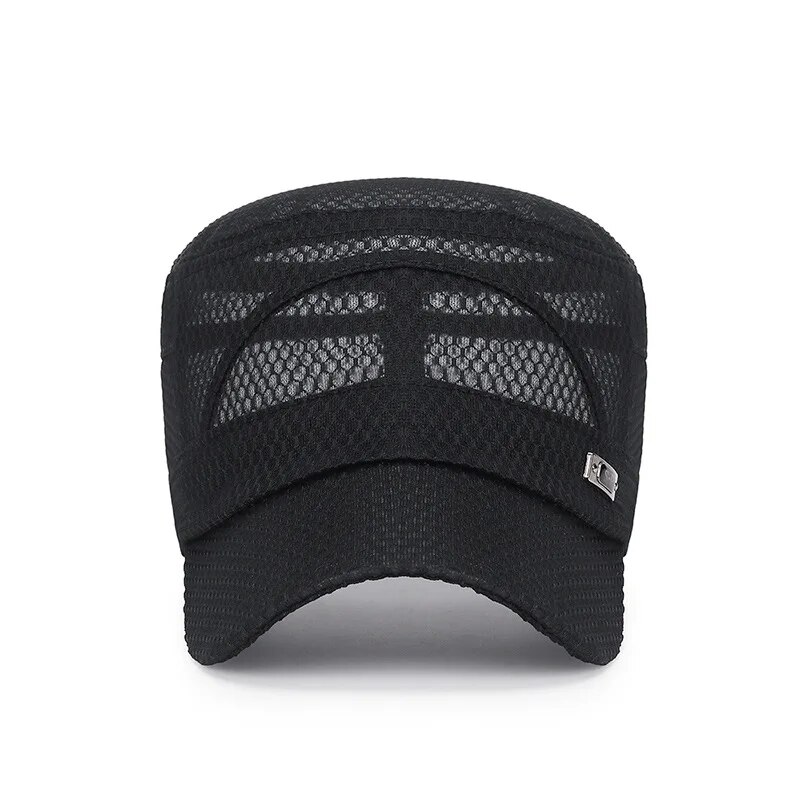 New Iron Label Full Net Breath - Snapback Hat Flat ulasan dan harga