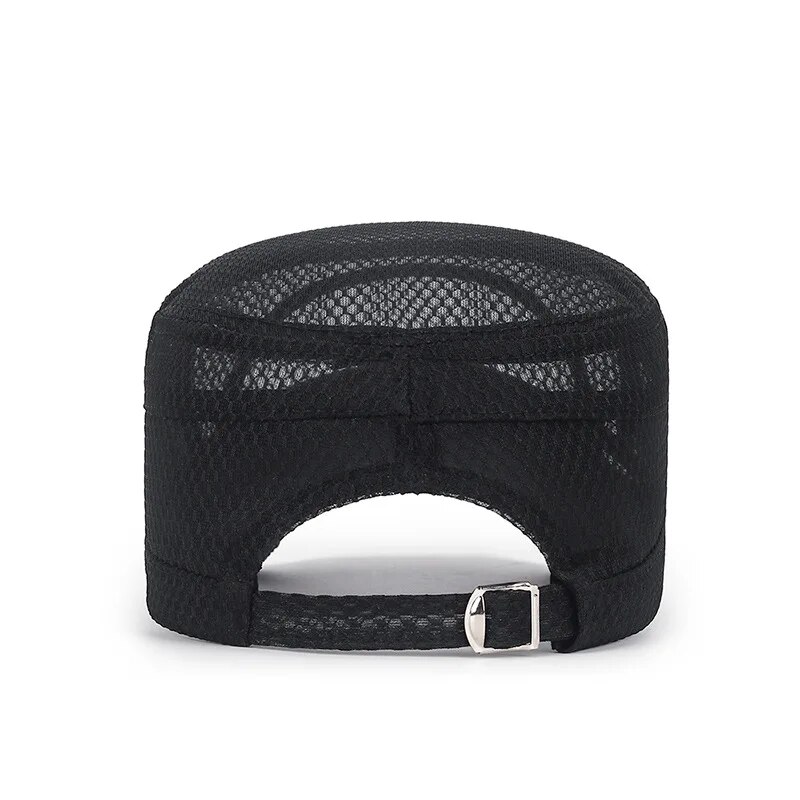 New Iron Label Full Net Breath - Snapback Hat Flat ulasan dan harga