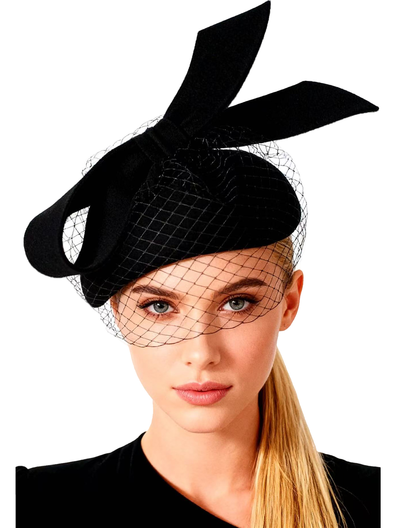 French White Beret Fascinator  - Fedora Hat Wool ulasan dan harga
