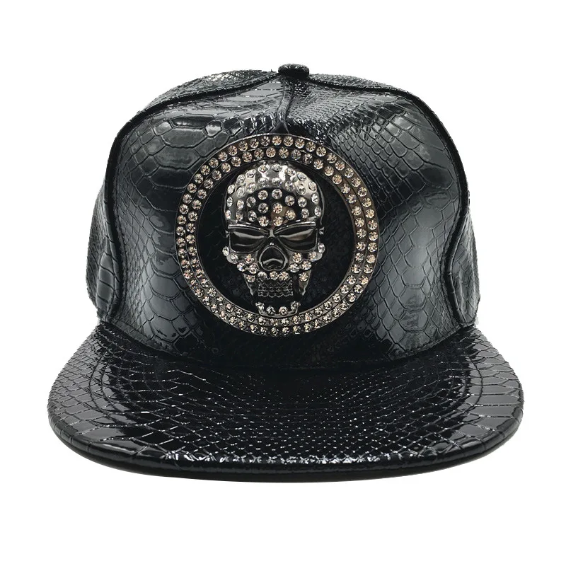 Brand Oohmy Men Women PU Leath - Snapback Hat Flat ulasan dan harga